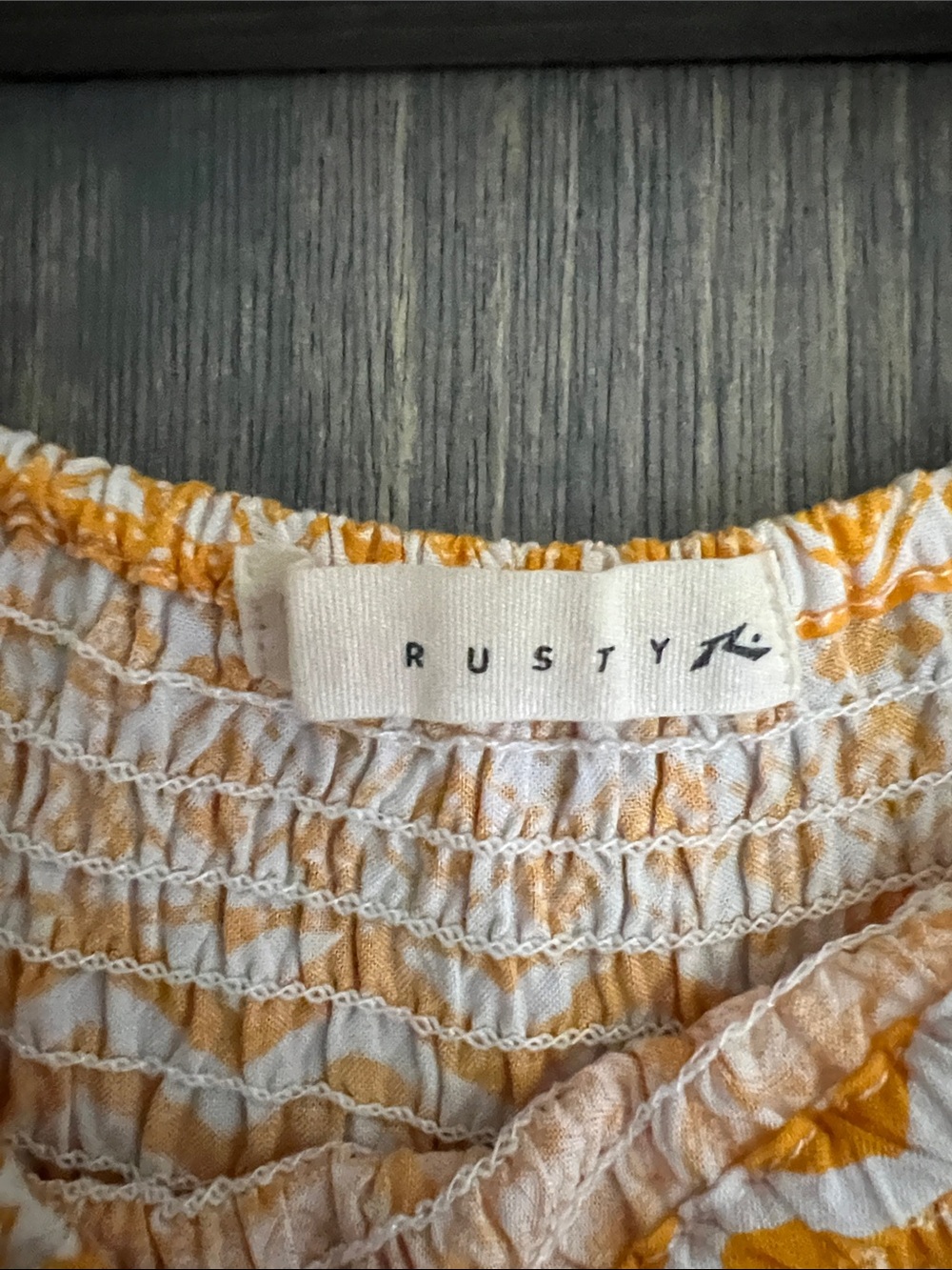 Rusty Yellow Patterned High-Low Maxi Skirt - Picture 2 of 4
